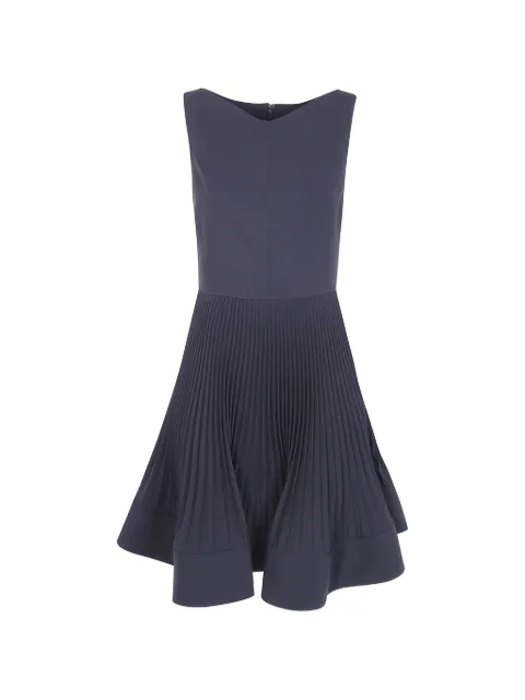 Emporio Armani pleated-skirt sleeveless mini dress