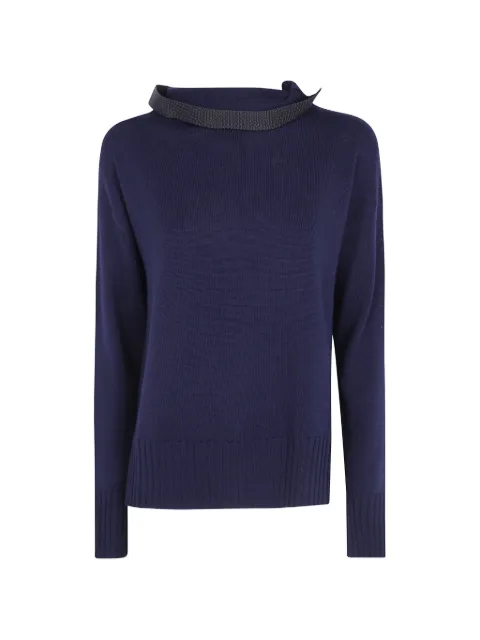 PierAntonioGaspari buckle-detail knitted sweater