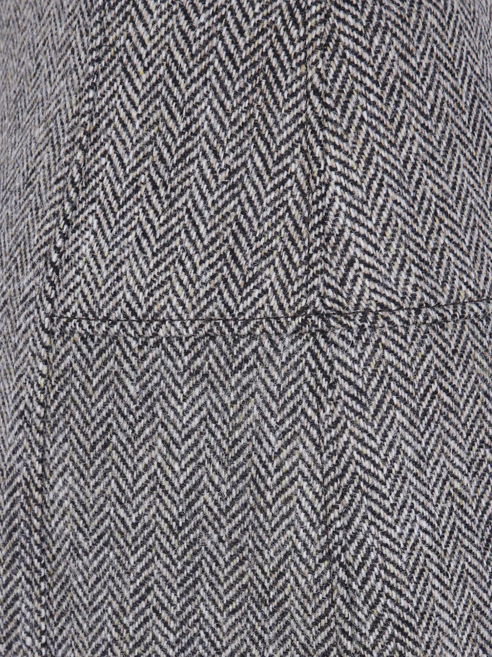 Paul Smith herringbone-weave wool skirt Grijs