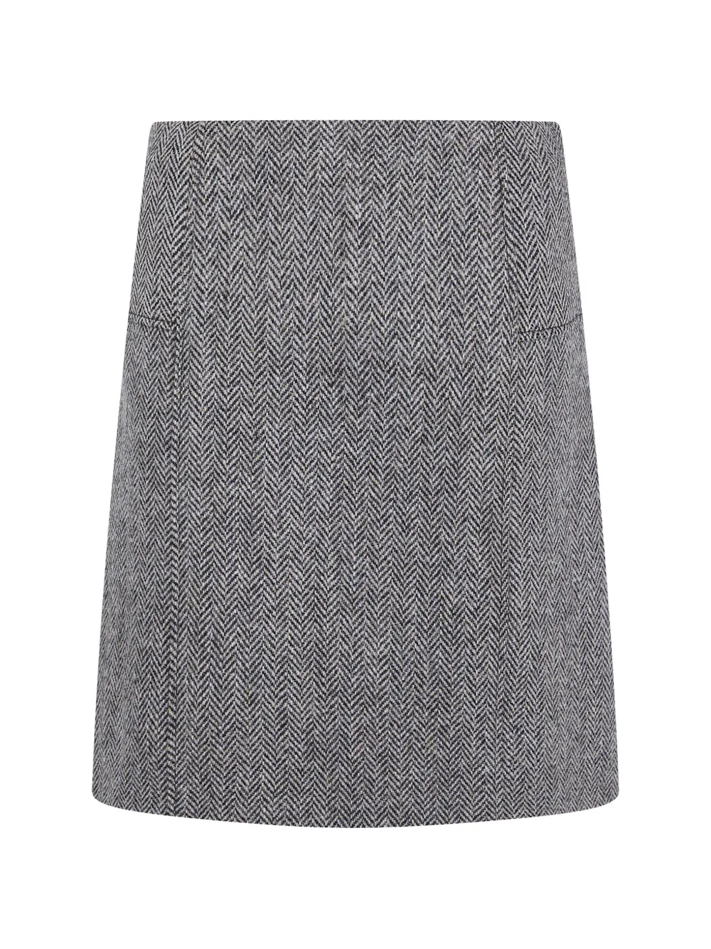 Paul Smith herringbone-weave wool skirt Grijs