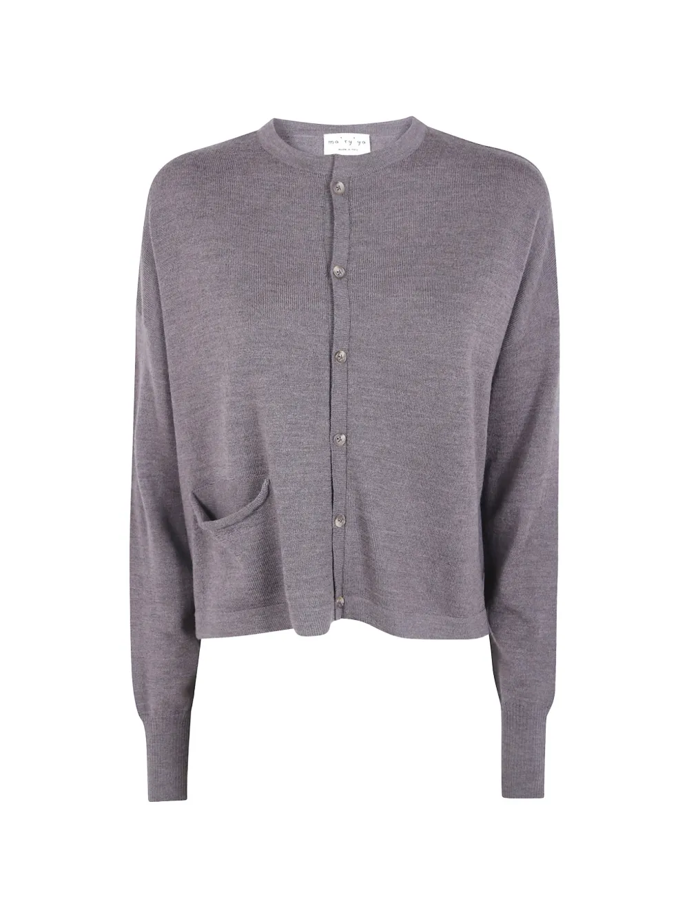 Ma'ry'ya patch-pocket cardigan - Grau