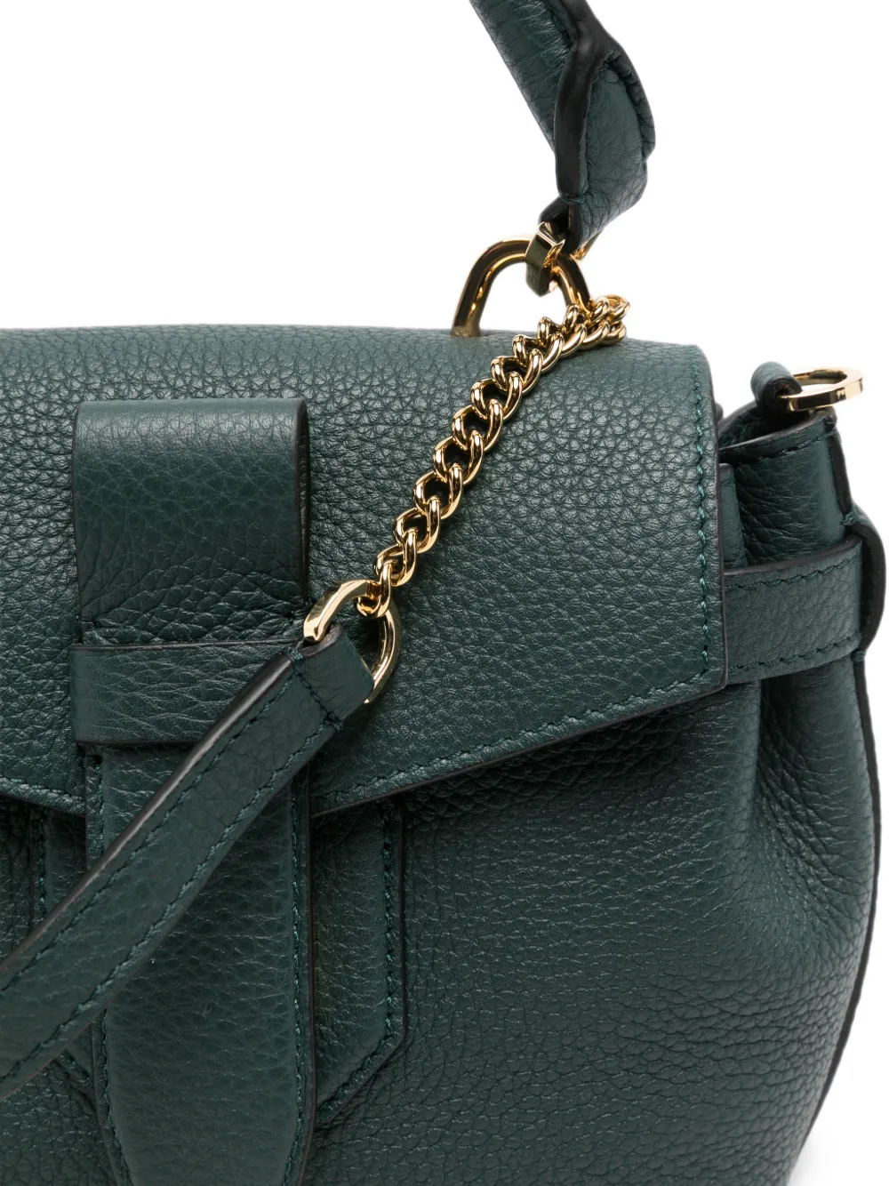 Lancel Mini Charlie leren shopper Groen