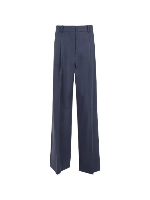 Mantu pleated straight-leg trousers