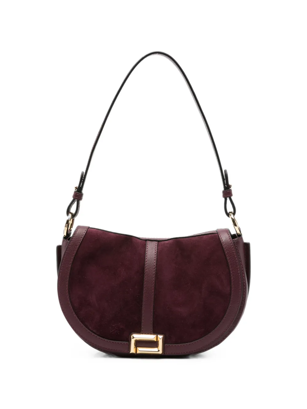 Lancel suede-panelled shoulder bag - Violett