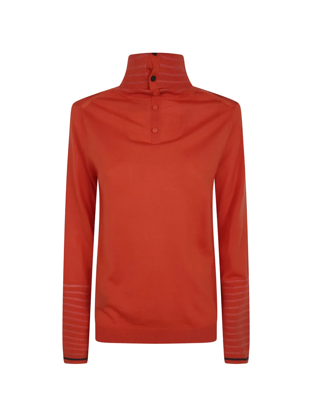 Paul Smith button-up roll-neck sweater - Arancione