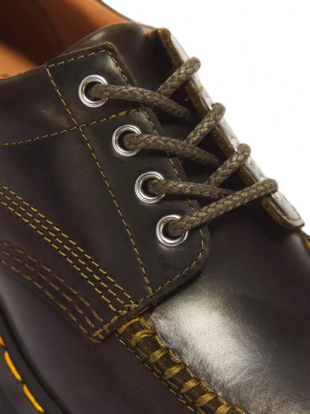 Dr. Martens Lowell whipstitch-detail moc toe shoes Bruin