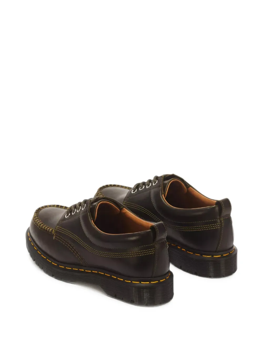 Dr. Martens Lowell whipstitch-detail moc toe shoes Bruin