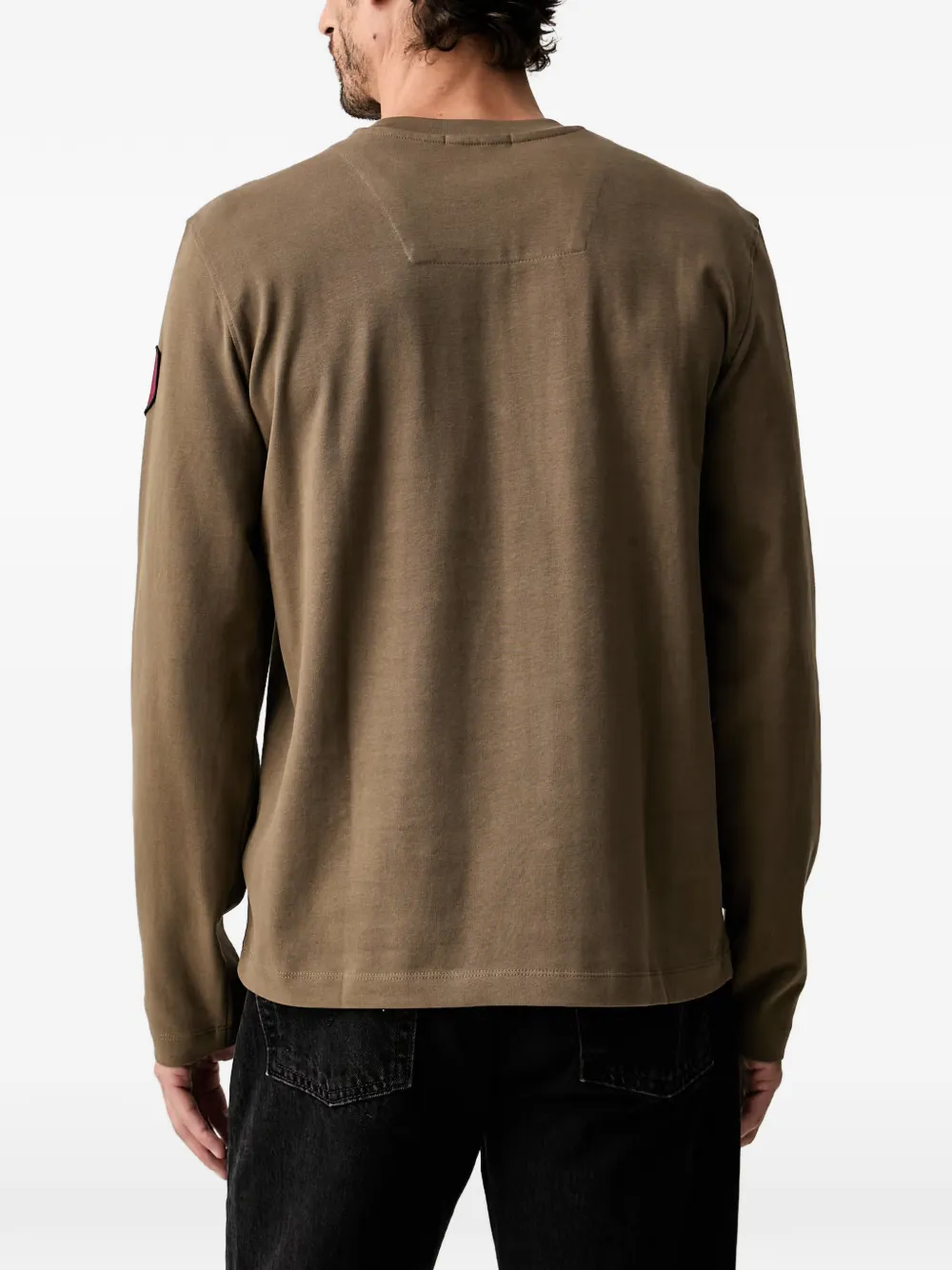 Aeronautica Militare T-shirt met patchdetail Bruin