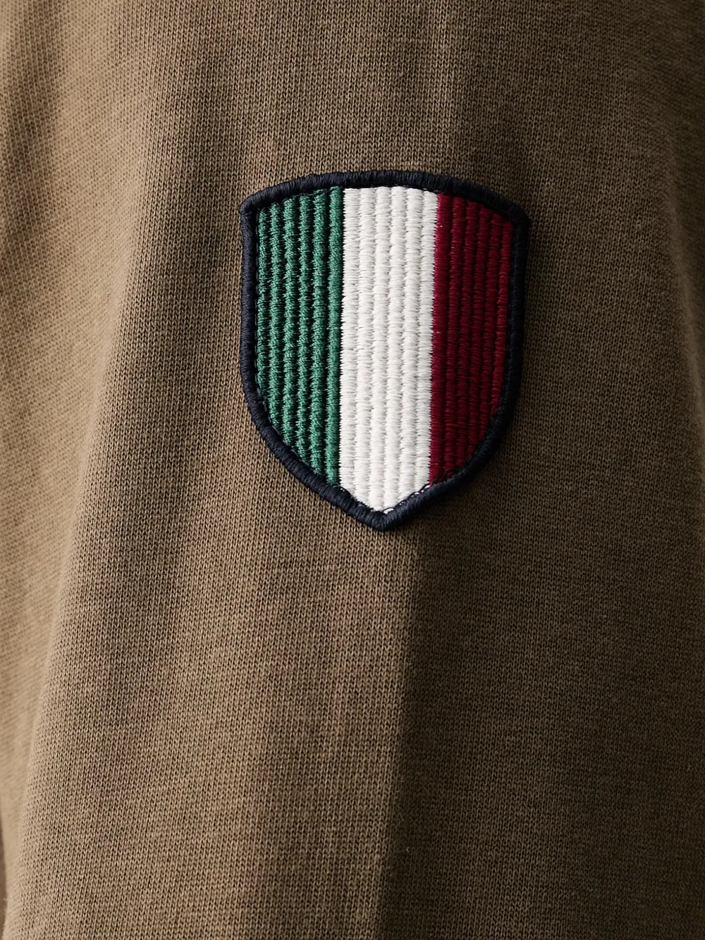 Aeronautica Militare T-shirt met patchdetail Bruin