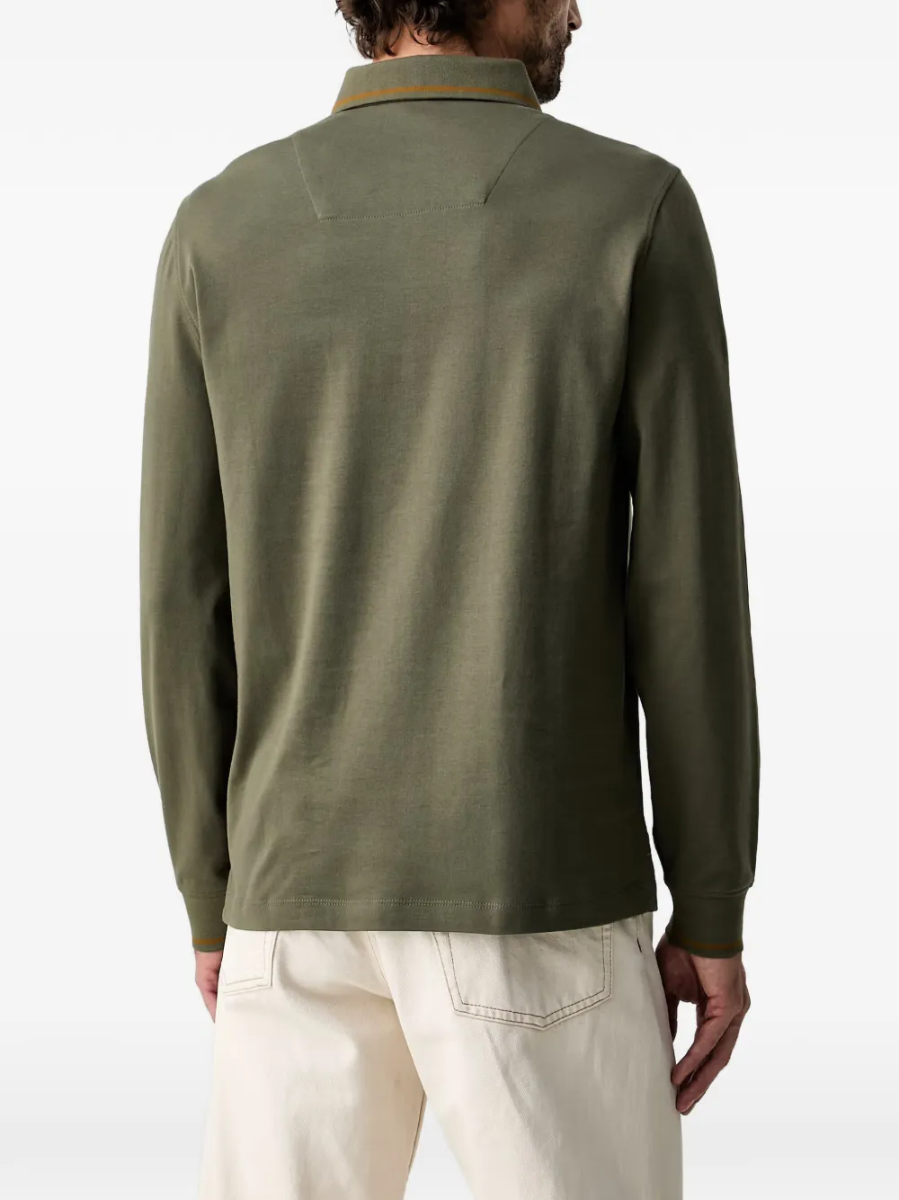Aeronautica Militare Poloshirt met lange mouwen Groen
