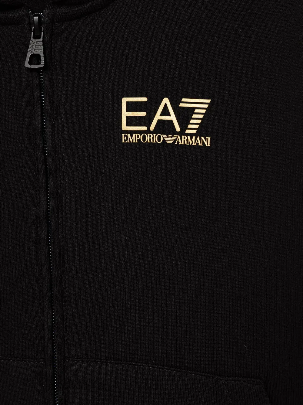 Emporio Armani Kids Hoodie met logoprint Zwart