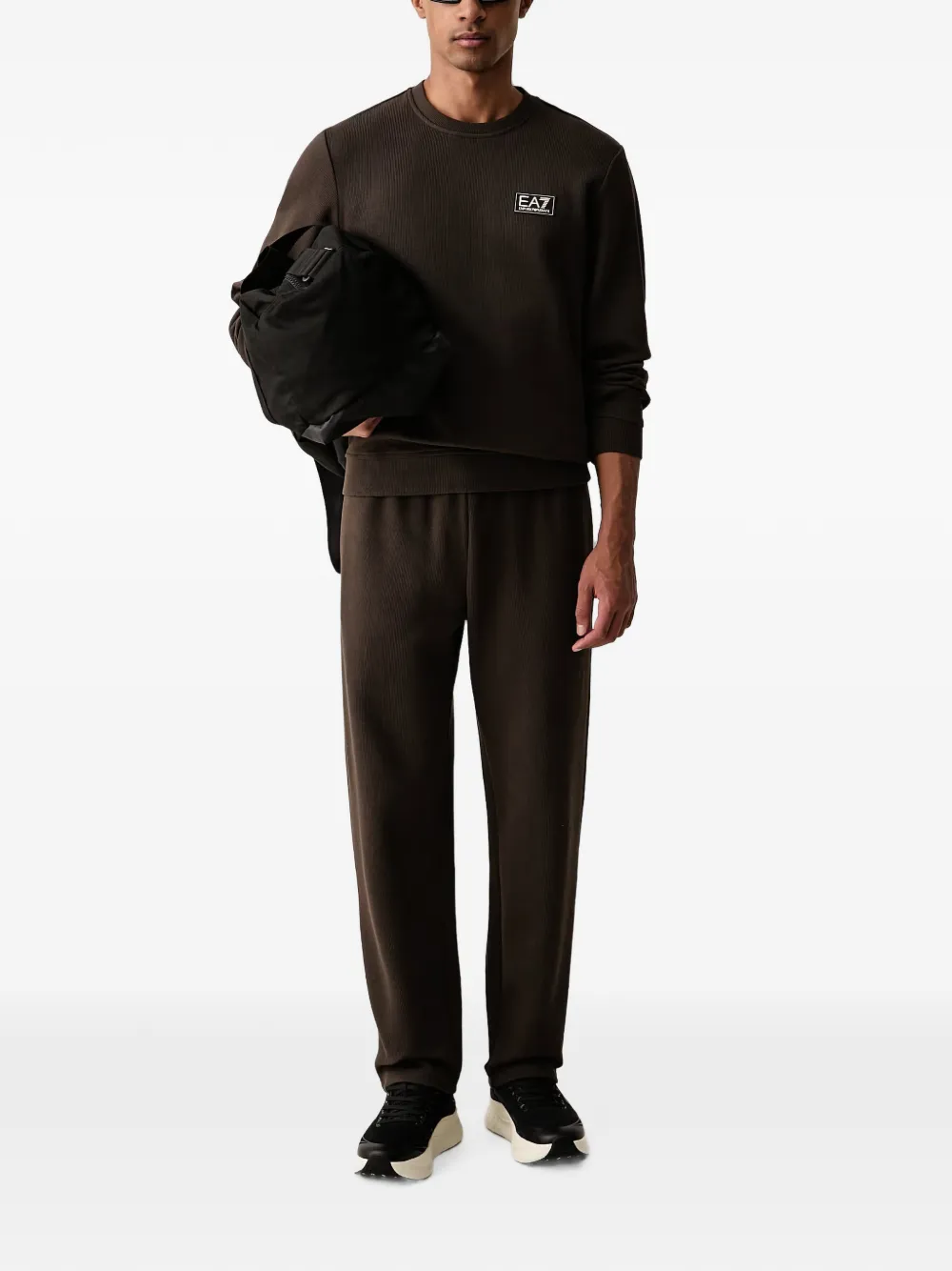 Ea7 Emporio Armani Trainingsbroek met logopatch Bruin