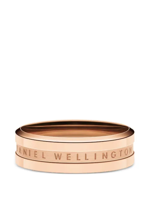 Daniel Wellington logo-engraved brushed-finish ring