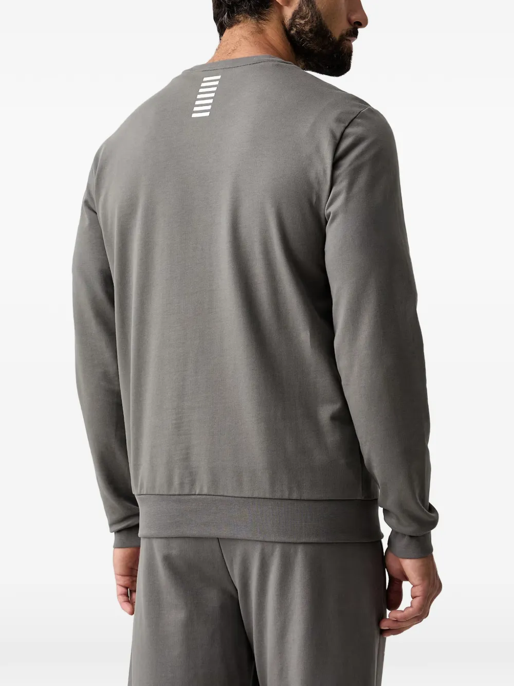 Ea7 Emporio Armani logo-print sweatshirt Grijs