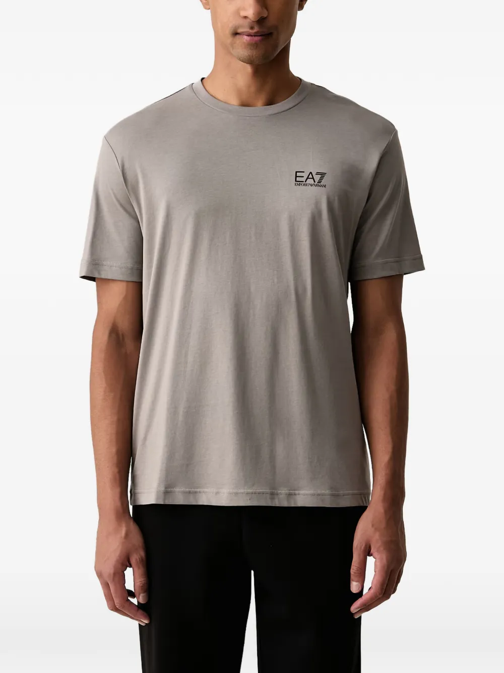 Ea7 Emporio Armani logo-print T-shirt Grijs