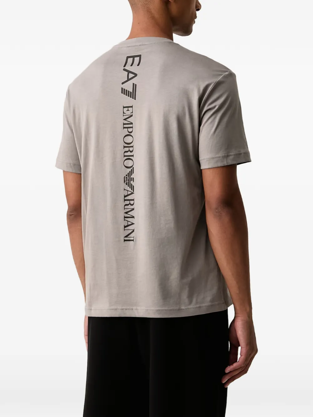 Ea7 Emporio Armani logo-print T-shirt Grijs
