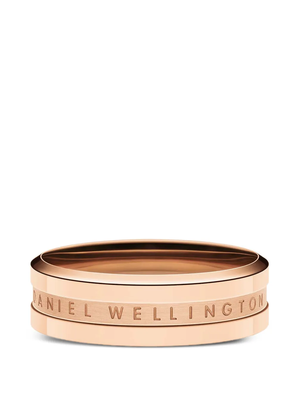 Daniel Wellington Elan engraved logo-band ring - Rosa