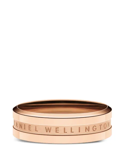 Daniel Wellington Elan engraved logo-band ring