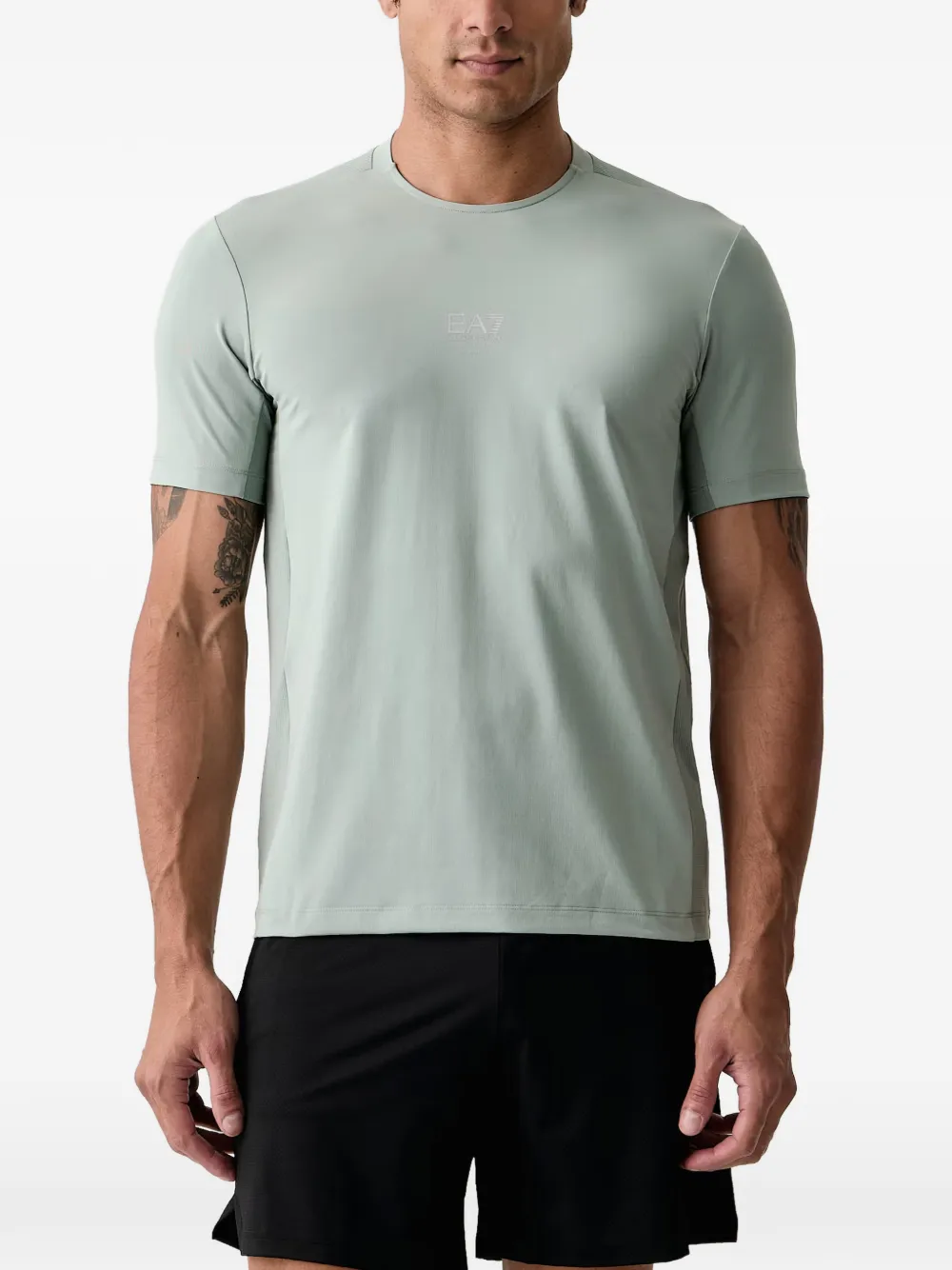 Ea7 Emporio Armani Ventus 7 logo-print T-shirt - Blu