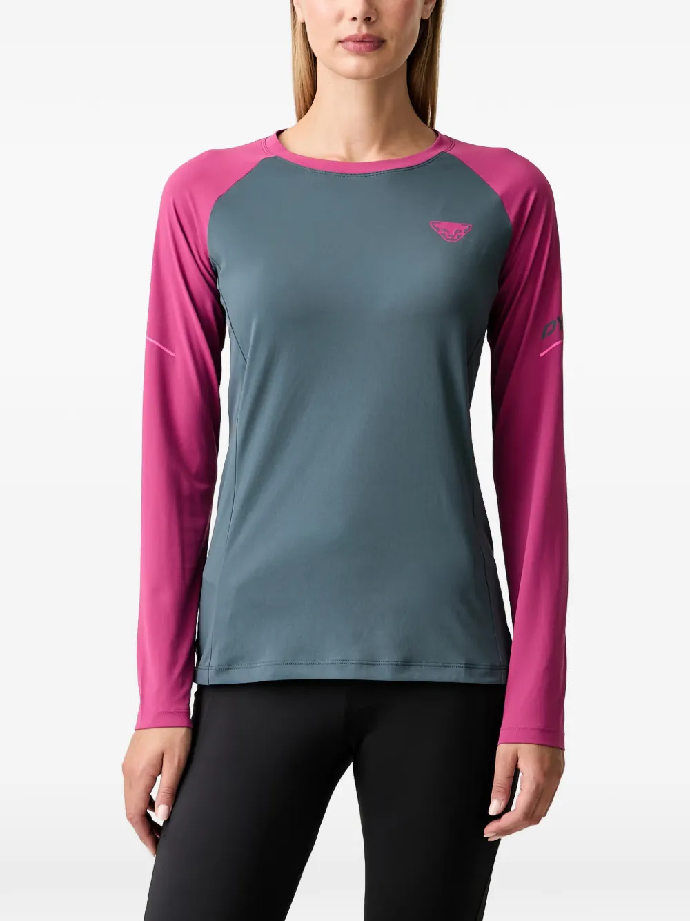 DYNAFIT logo-print raglan-sleeve T-shirt - Grau