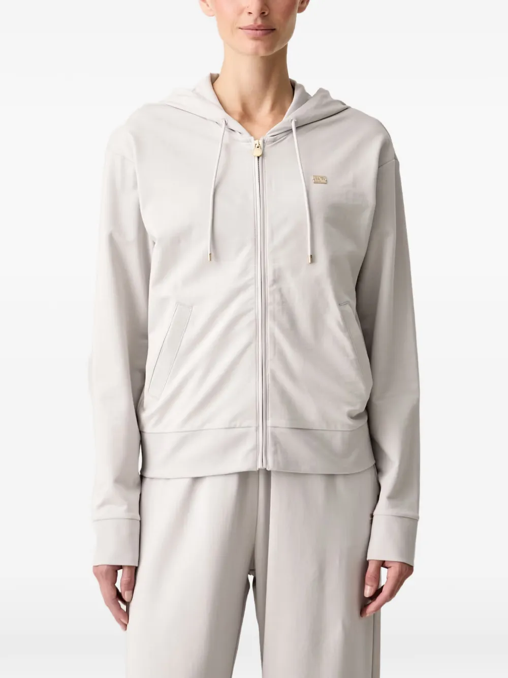 Ea7 Emporio Armani Trainingspak met capuchon en rits Beige