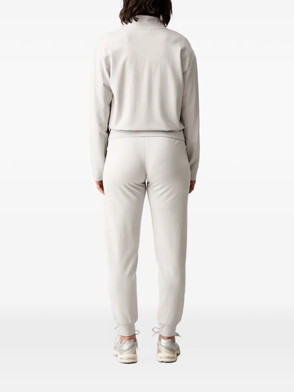 Ea7 Emporio Armani logo-plaque tracksuit Beige