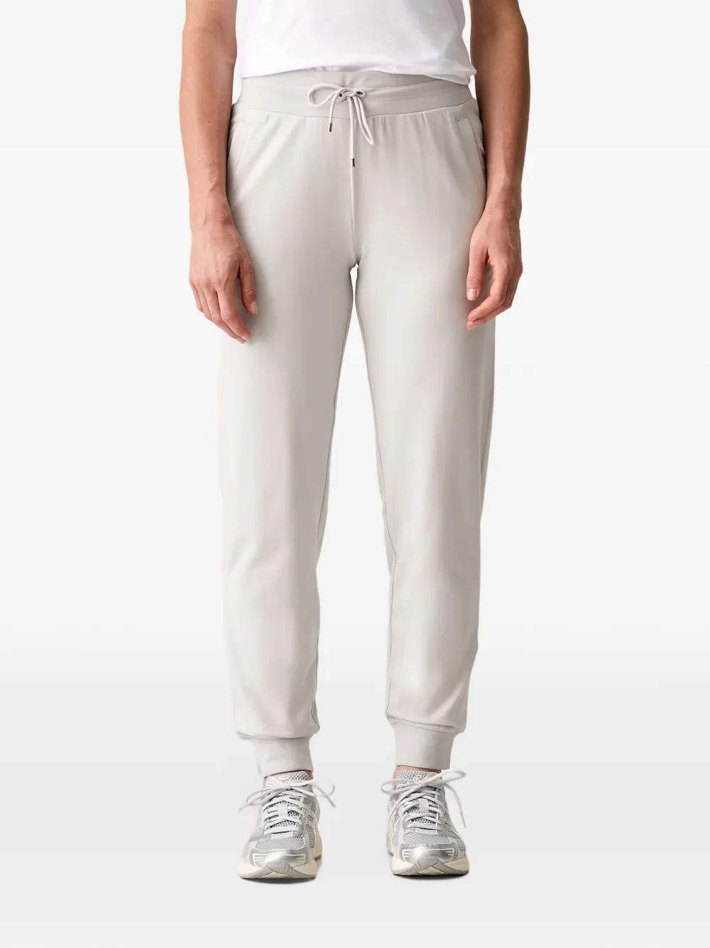 Ea7 Emporio Armani logo-plaque tracksuit Beige