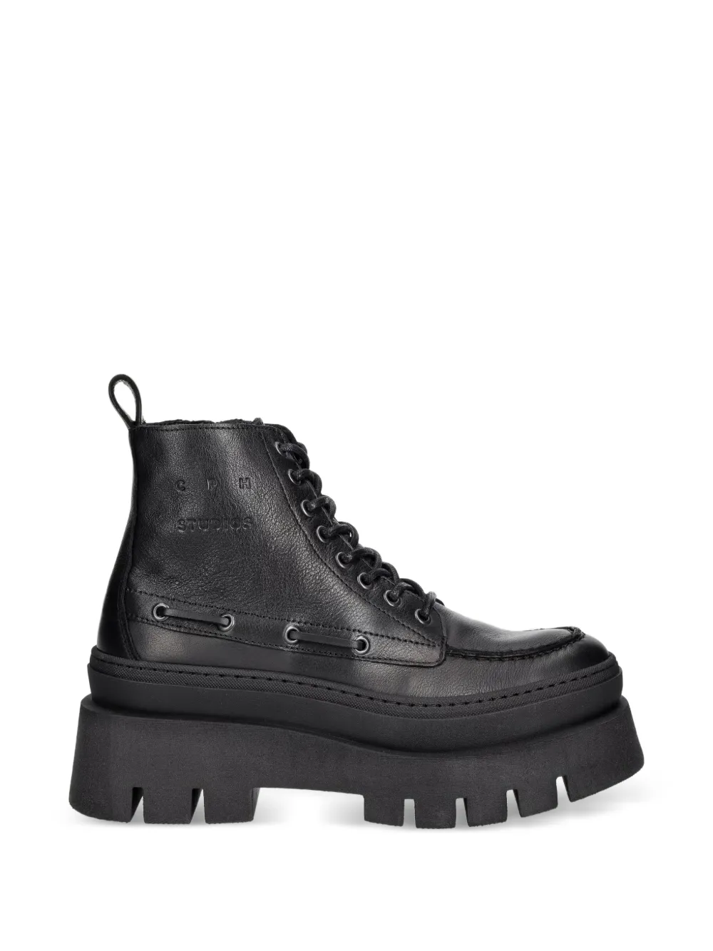 Copenhagen CPH697 lace-up platform boots - Nero