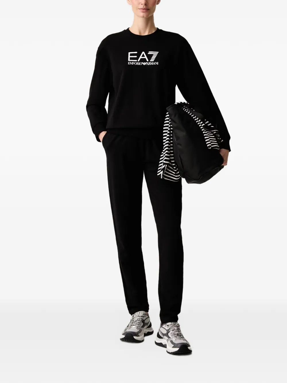Ea7 Emporio Armani Trainingspak met logoprint Zwart