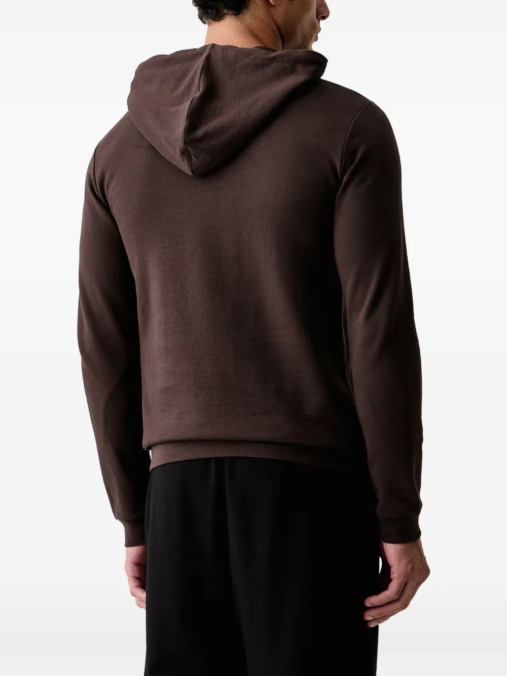 Ea7 Emporio Armani logo-print pouch-pocket hoodie Bruin