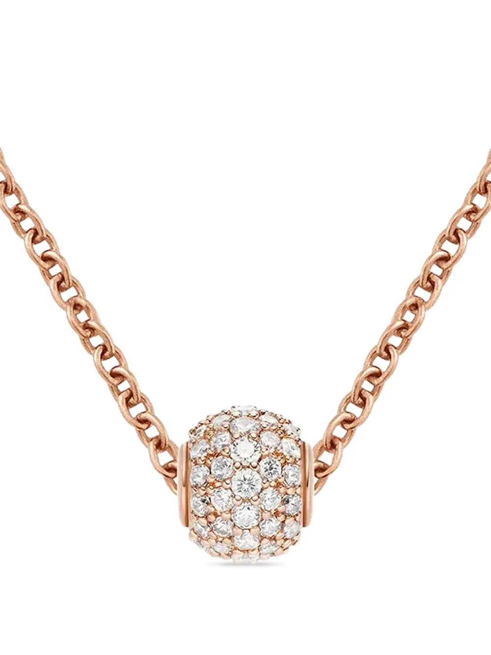 Daniel Wellington Pavé crystal-embellished necklace charm - Rosa