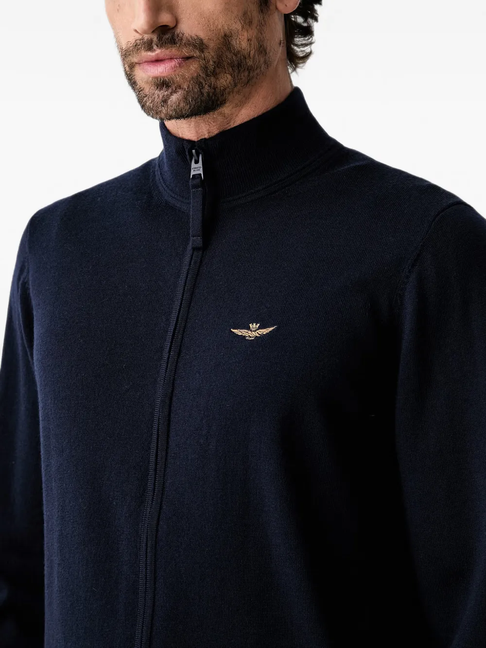 Aeronautica Militare Vest van merinowol Blauw
