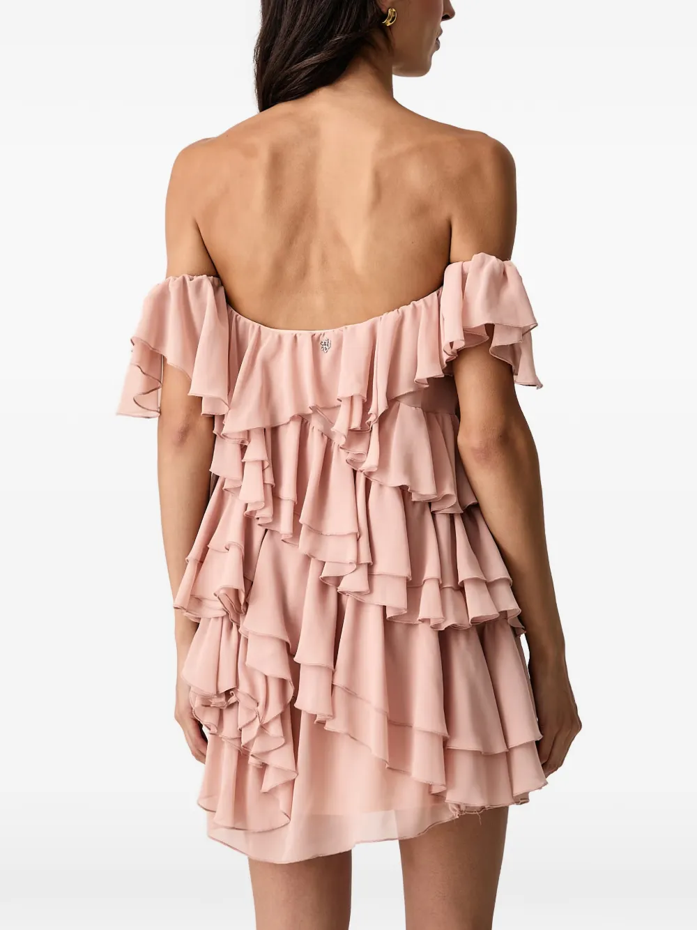 Aniye By Off-shoulder mini-jurk Roze