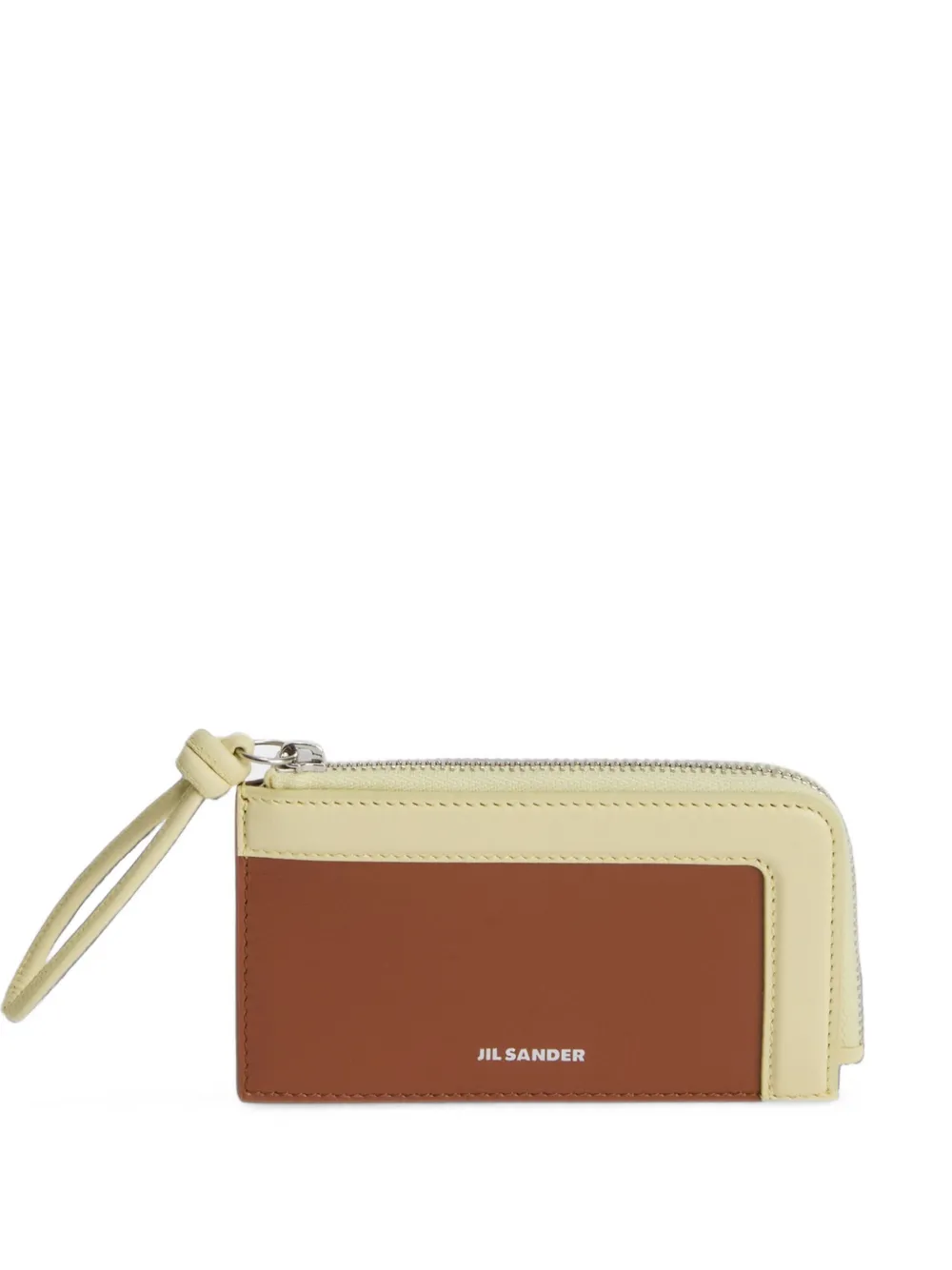 Jil Sander Giro coin purse small - Marrone