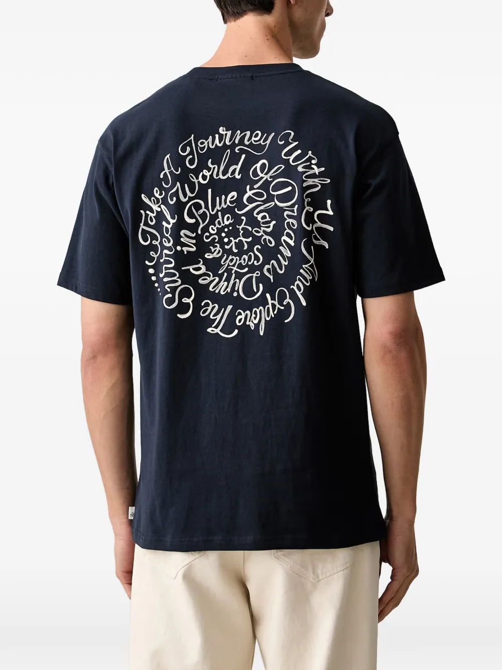 Scotch & Soda x Royal Delft T-shirt met grafische print Blauw