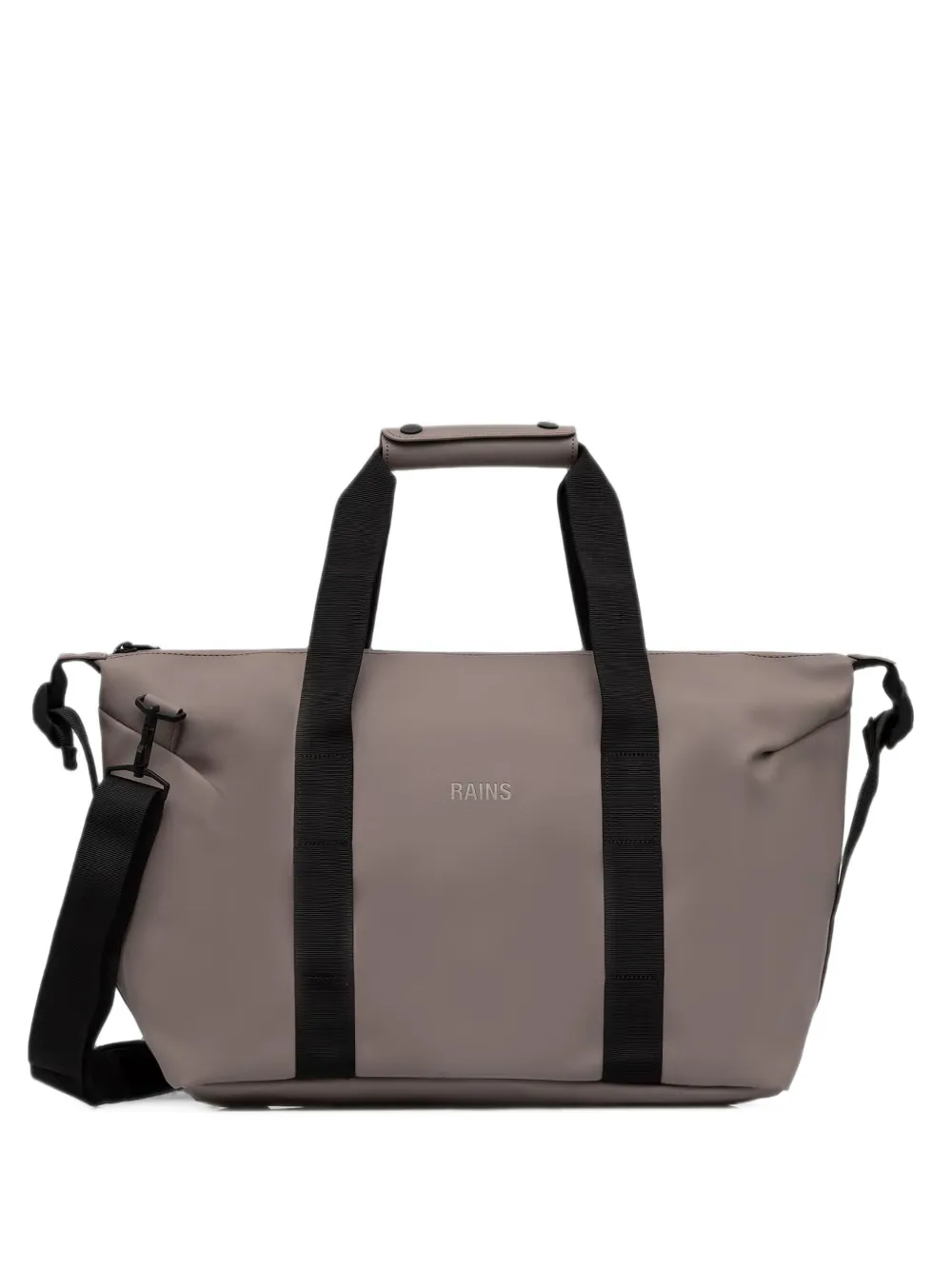 Rains logo-print luggage bag - Grigio