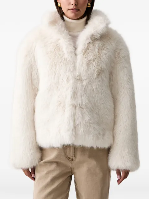 Silvian Heach oversized faux-fur jacket