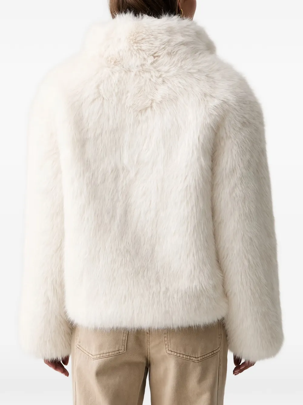 Silvian Heach Oversized jack van imitatiebont Beige