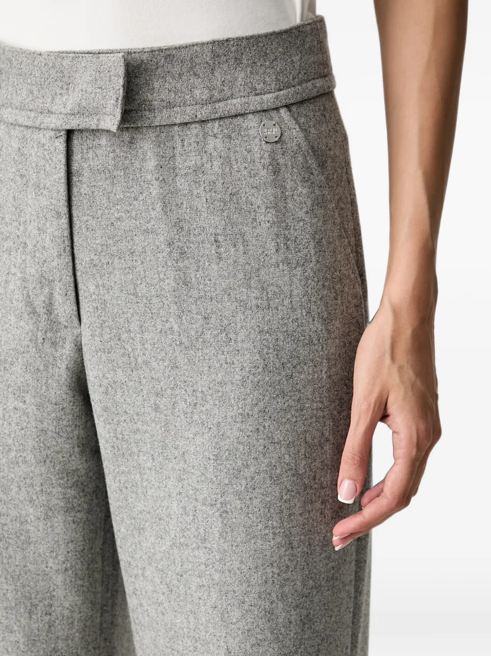 Silvian Heach Broek met wijde pijpen Grijs