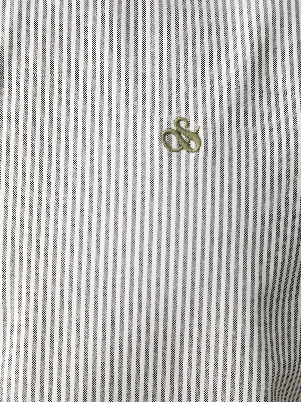 Scotch & Soda vertical-stripe button-down shirt Wit