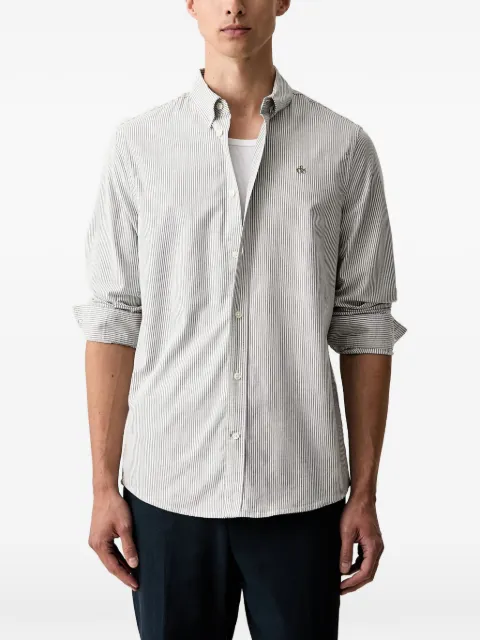 Scotch & Soda vertical-stripe button-down shirt