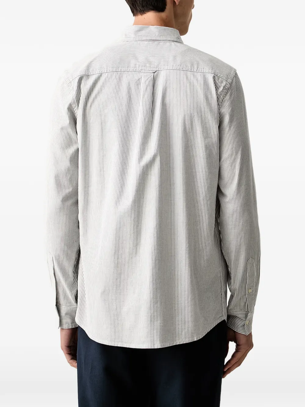 Scotch & Soda vertical-stripe button-down shirt Wit