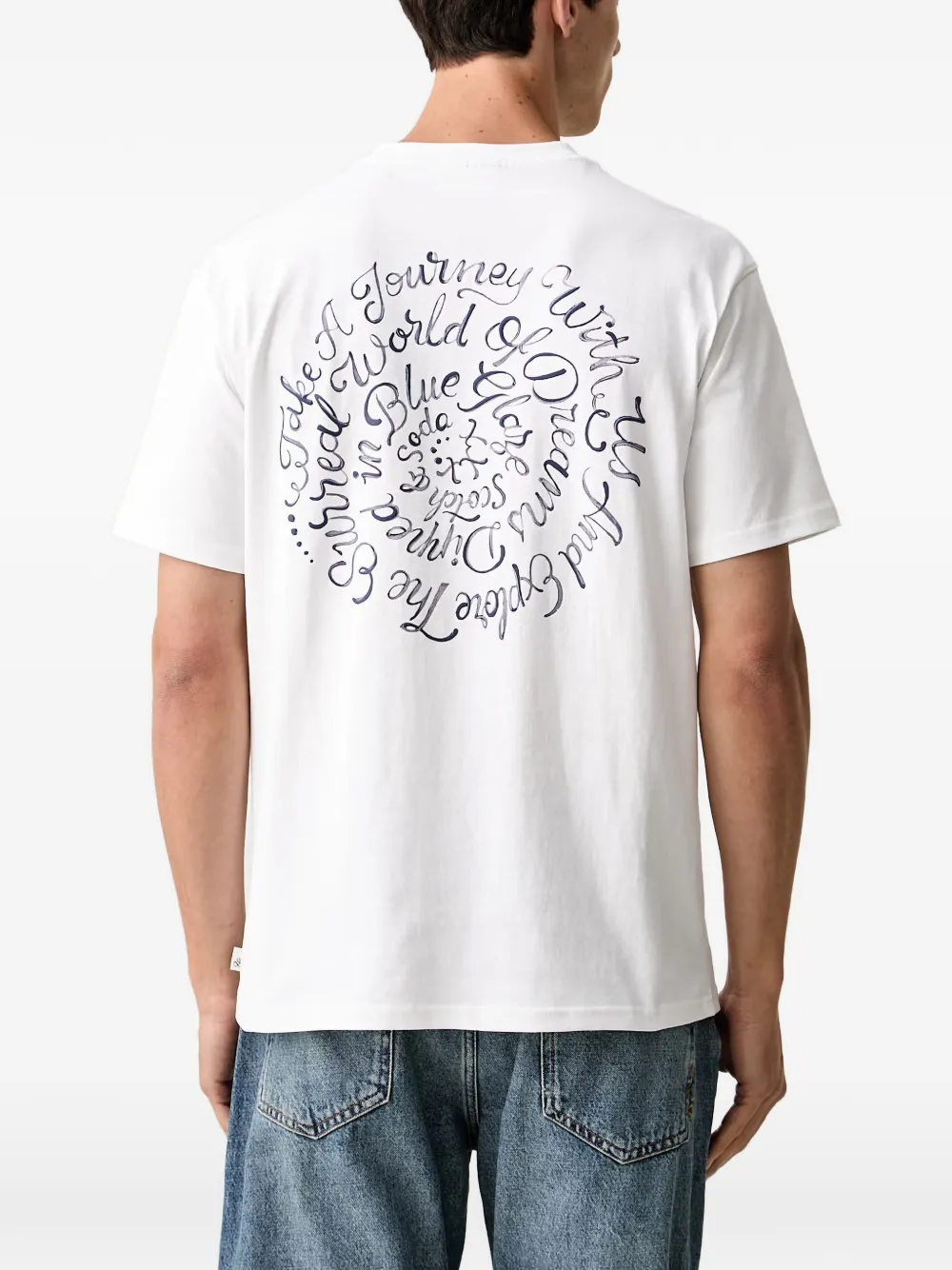 Scotch & Soda x Royal Delft T-shirt met grafische print Wit