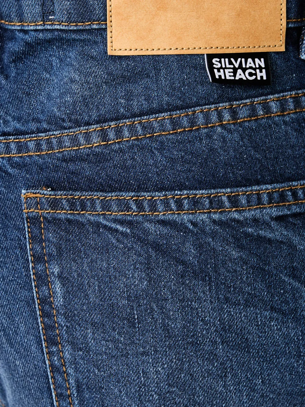 Silvian Heach Padis jeans met wijde pijpen en vervaagd effect Blauw