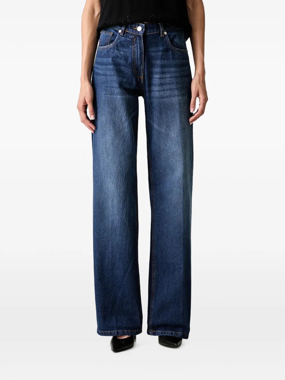Silvian Heach Jeans a gamba ampia Padis - Blu