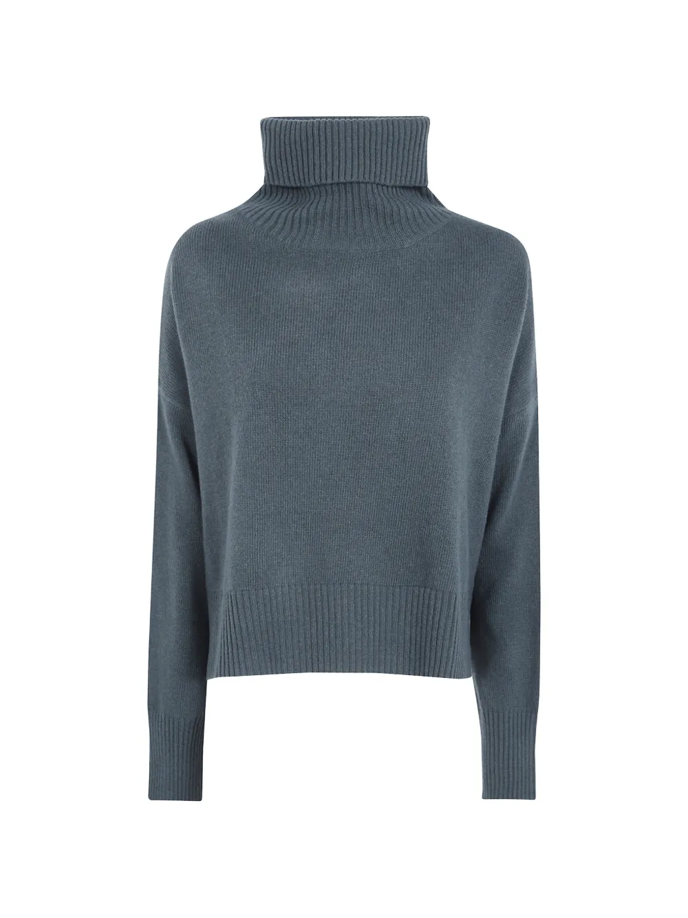 Ma'ry'ya roll-neck knitted sweater - Blau