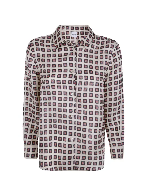 ASPESI geometric-print long-sleeve shirt