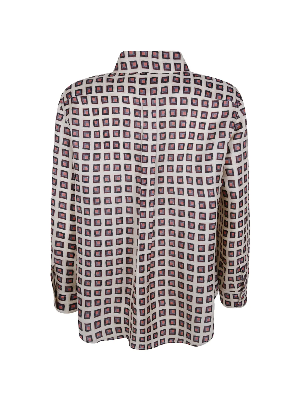 ASPESI Blouse met geometrische print Beige
