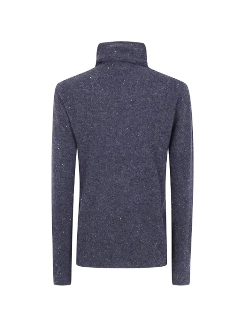 Antonelli jersey con lentejuelas y cuello vuelto