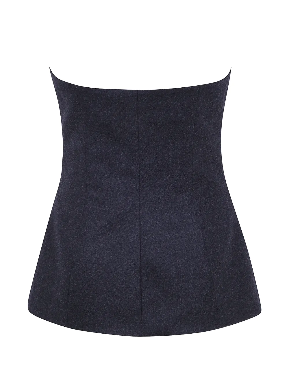 P.A.R.O.S.H. Strapless tanktop met dubbele rij knopen Blauw